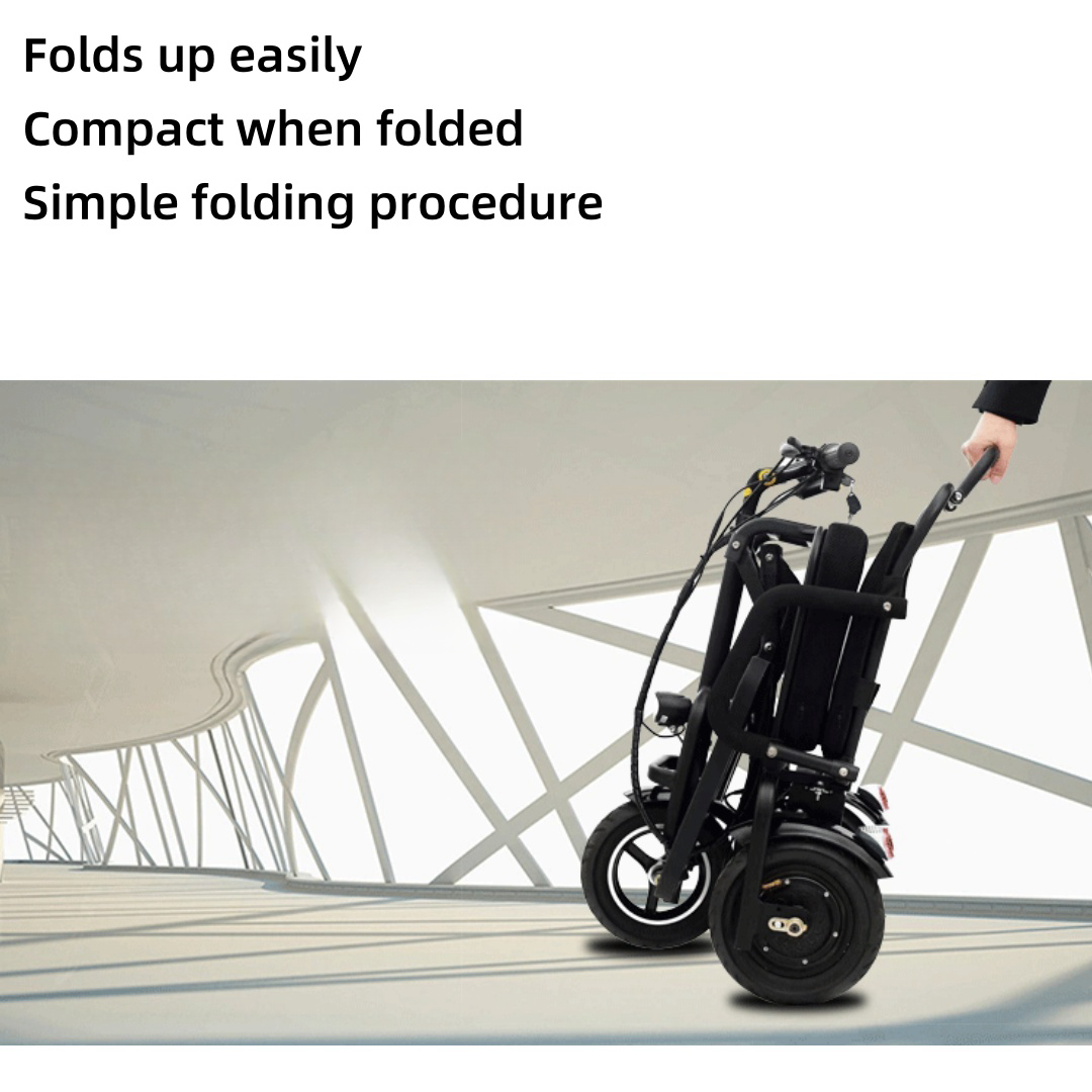 3 Wheel Mobility Power Scooter Electric Folding for Seniors Travel Wheelchair