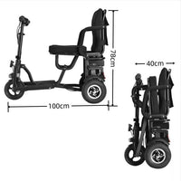 3 Wheel Mobility Power Scooter Electric Folding for Seniors Travel Wheelchair