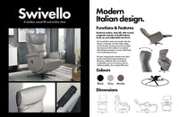 Mio Swivello Italian Leather Lift Chair and Recliner